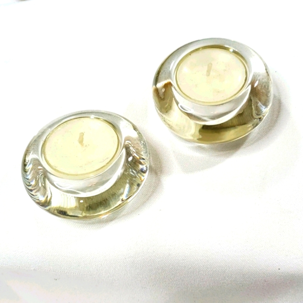 2 Tea Light Candle Holders EUC